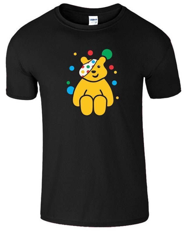 Pudsey Bear Kids T-Shirt Spotty Children In Need Funny Charity Girls Boys Tee - TheMonkeyTees