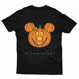 Disneyland Mickey Face Pumpkin Halloween Kids Tshirt Funny Horror Unisex Top Tee - TheMonkeyTees