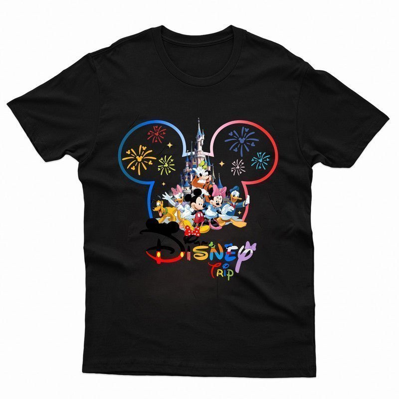 NEW Disneyland T-Shirt Personalised Family Trip 2024 Mickey Minnie Kids Tee - TheMonkeyTees