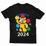 Spotty Pudsey Bear Kids T-Shirt Children In Need Dotty Spot Boys Girls Top Tee - TheMonkeyTees