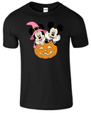 Disney Halloween Pumpkin Tshirt Funny Kids Horror Mickey Scary Unisex Gift Tee - TheMonkeyTees