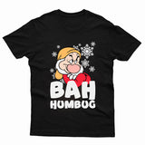 Bah Humbug Funny Christmas T-Shirt Xmas Costume Unisex Kids Boys Girls Tee Gift