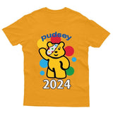 Spotty Pudsey Bear Kids T-Shirt Children In Need Dotty Spot Boys Girls Top Tee - TheMonkeyTees