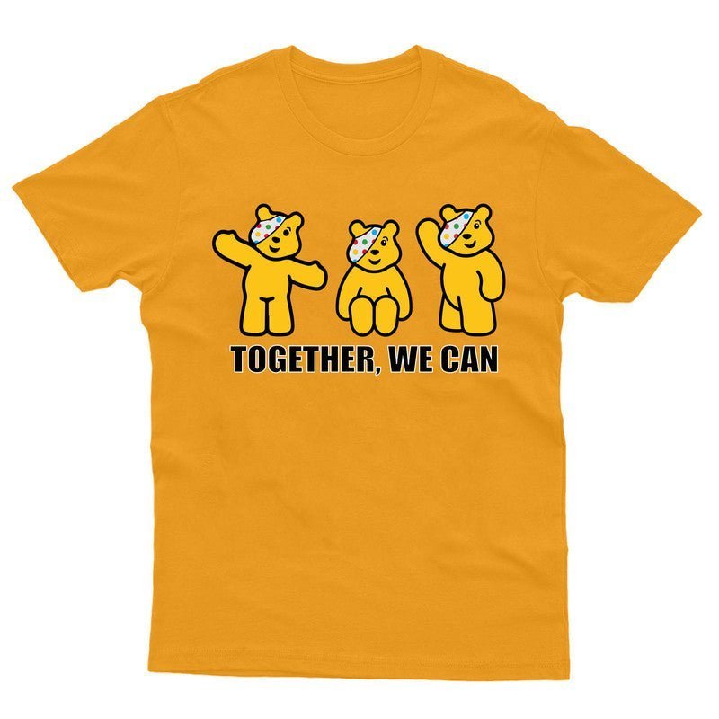 Together We Can Pudsey Bear T-Shirt Spotty Day 2024 Children In Need School Tee - TheMonkeyTees