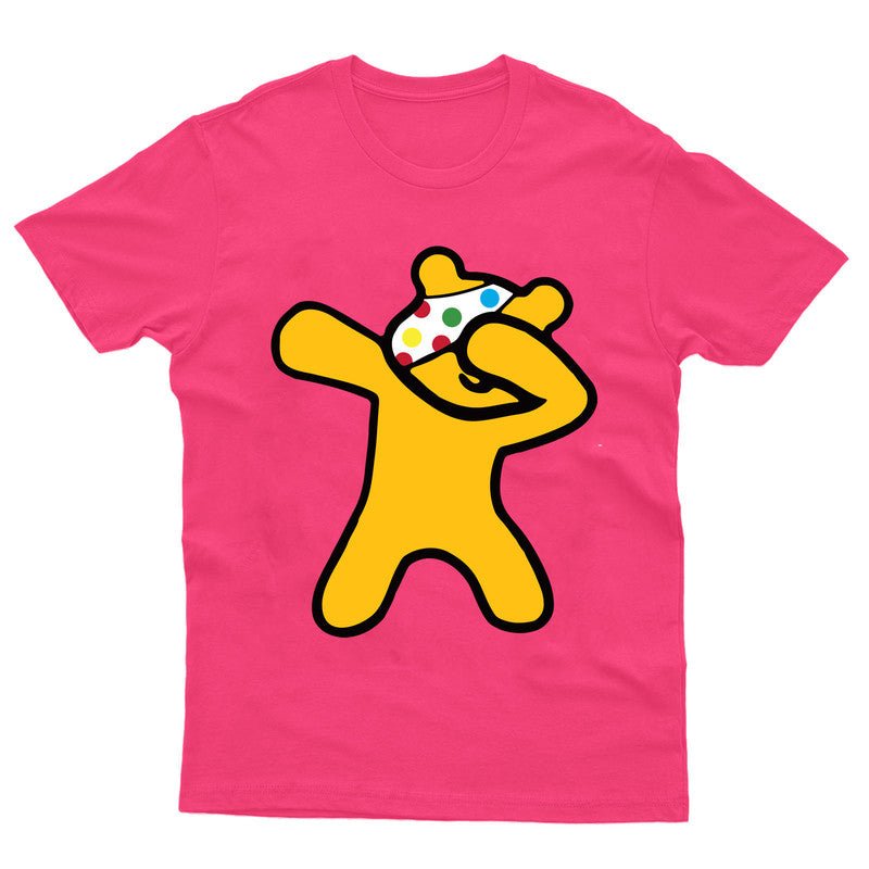 Spotty Day 2024 Kids T-Shirt Dubbing Pudsey Bear Children In Need School Top Tee - TheMonkeyTees