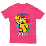 Spotty Pudsey Bear Kids T-Shirt Children In Need Dotty Spot Boys Girls Top Tee - TheMonkeyTees