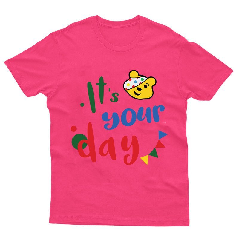 Pudsey Bear T-Shirt Its Your Day Spotty Day Kids 2024 Tee Children Gift Tshirt - TheMonkeyTees