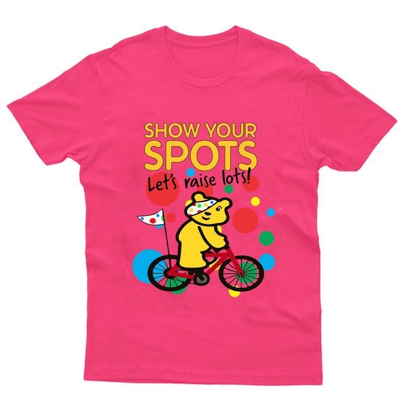 Pudsey Bear Spotty 2024 Kids T-Shirt Children In Need School Charity Gift Tee - TheMonkeyTees