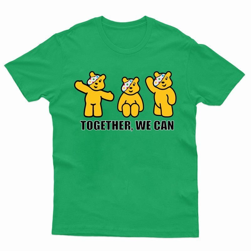 Together We Can Pudsey Bear T-Shirt Spotty Day 2024 Children In Need School Tee - TheMonkeyTees