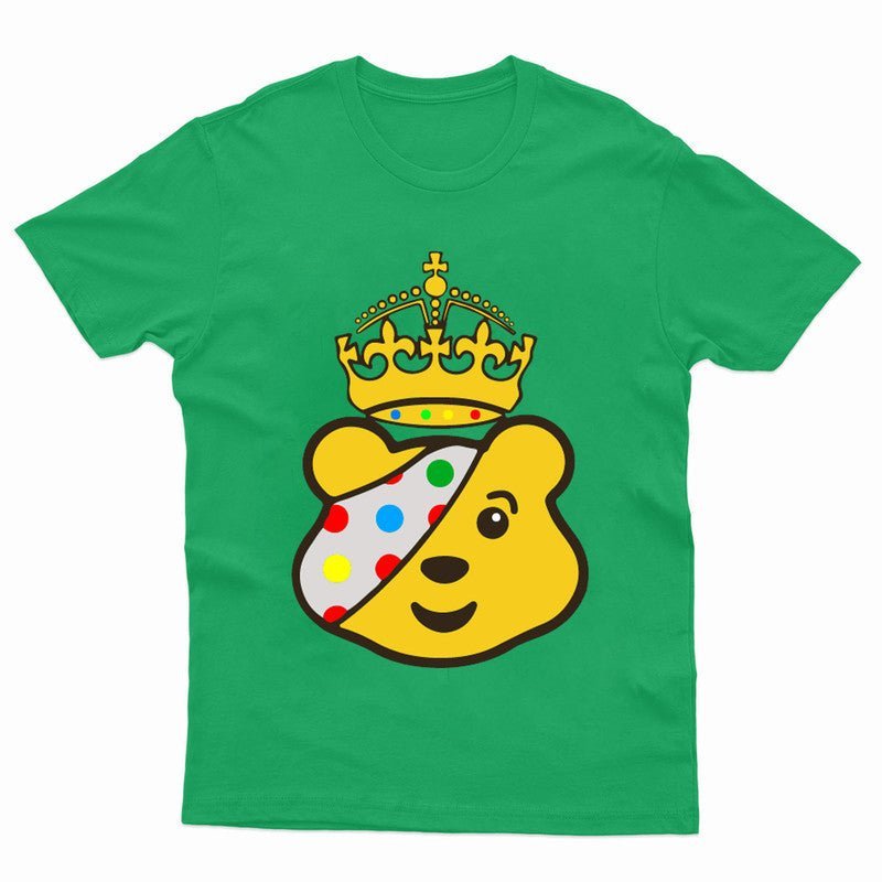 Children In Need Spotty Day 2024 King Pudsey Bear Boys Girls Kids School T Shirt - TheMonkeyTees