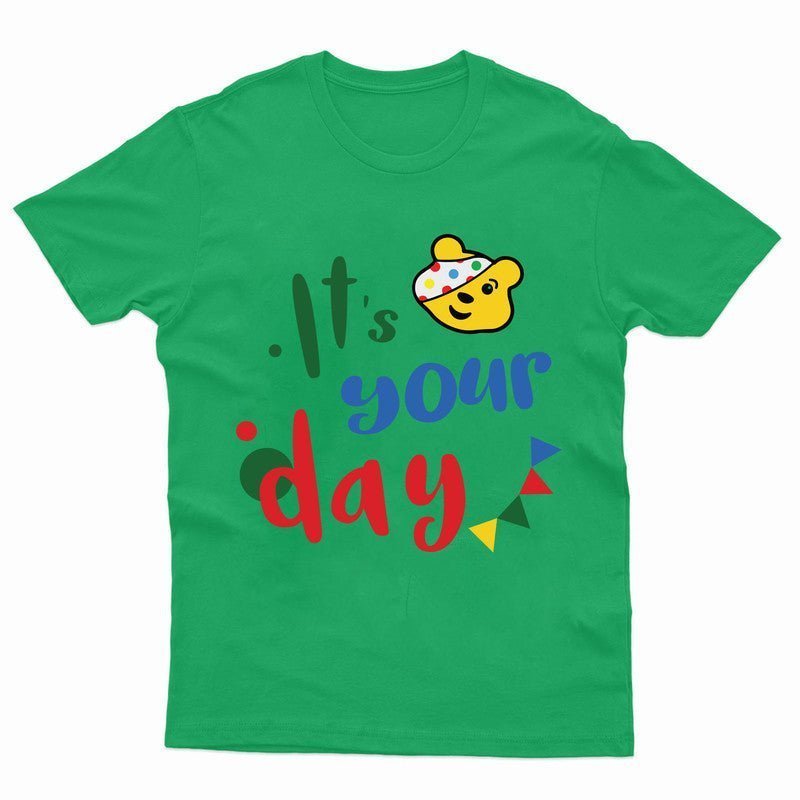 Pudsey Bear T-Shirt Its Your Day Spotty Day Kids 2024 Tee Children Gift Tshirt - TheMonkeyTees