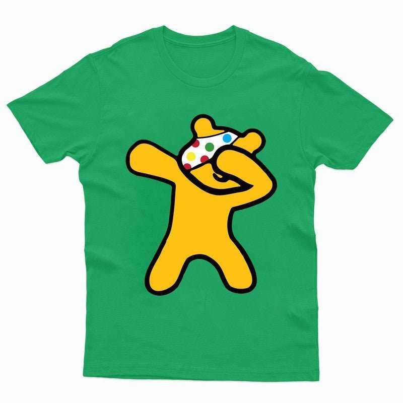 Spotty Day 2024 Kids T-Shirt Dubbing Pudsey Bear Children In Need School Top Tee - TheMonkeyTees