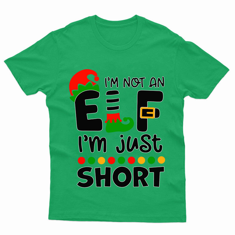 Christmas T-Shirt Funny Elf Xmas Party Unisex Tee Top