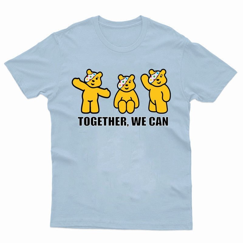 Together We Can Pudsey Bear T-Shirt Spotty Day 2024 Children In Need School Tee - TheMonkeyTees