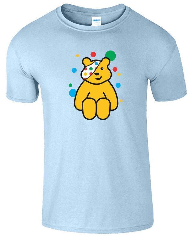 Pudsey Bear Kids T-Shirt Spotty Children In Need Funny Charity Girls Boys Tee - TheMonkeyTees