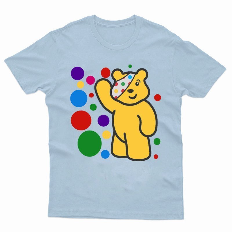 Spotty Day 2024 Kids T Shirt Pudsey Bear Children In Need Boys Girls Tee Top - TheMonkeyTees