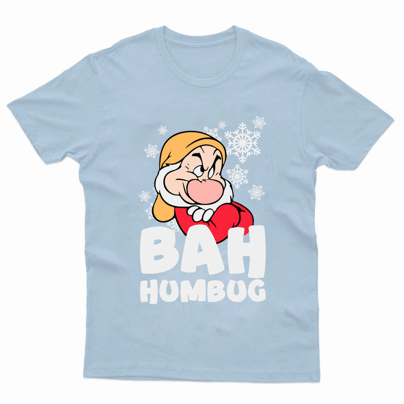 Bah Humbug Funny Christmas T-Shirt Xmas Costume Unisex Kids Boys Girls Tee Gift