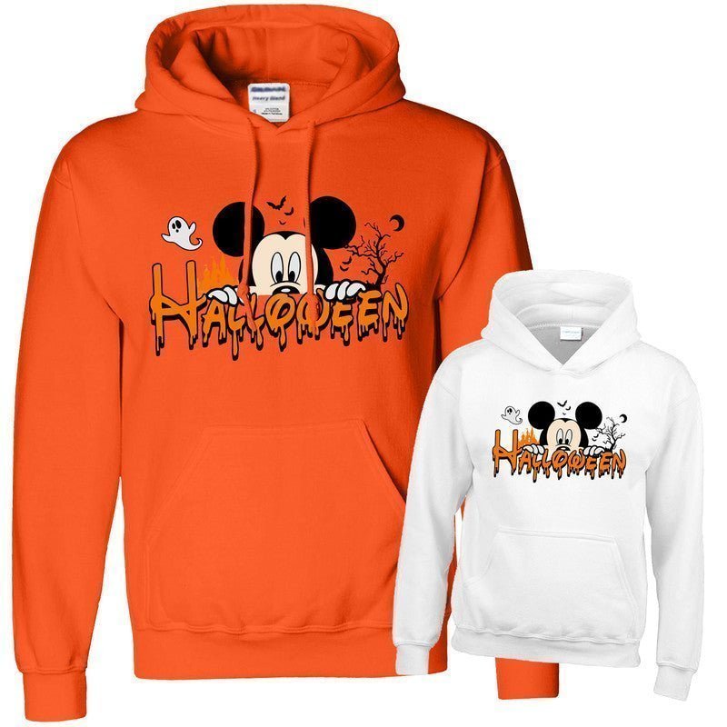 Halloween Mickey's Mens Kids Hoodie Funny Scary Disneyland Horror Unisex Hoody - TheMonkeyTees