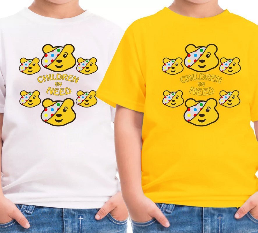 Spotty Day Kids T-Shirt Children In Need 2024 Boys T-Shirt Support Pudsey Bear - TheMonkeyTees