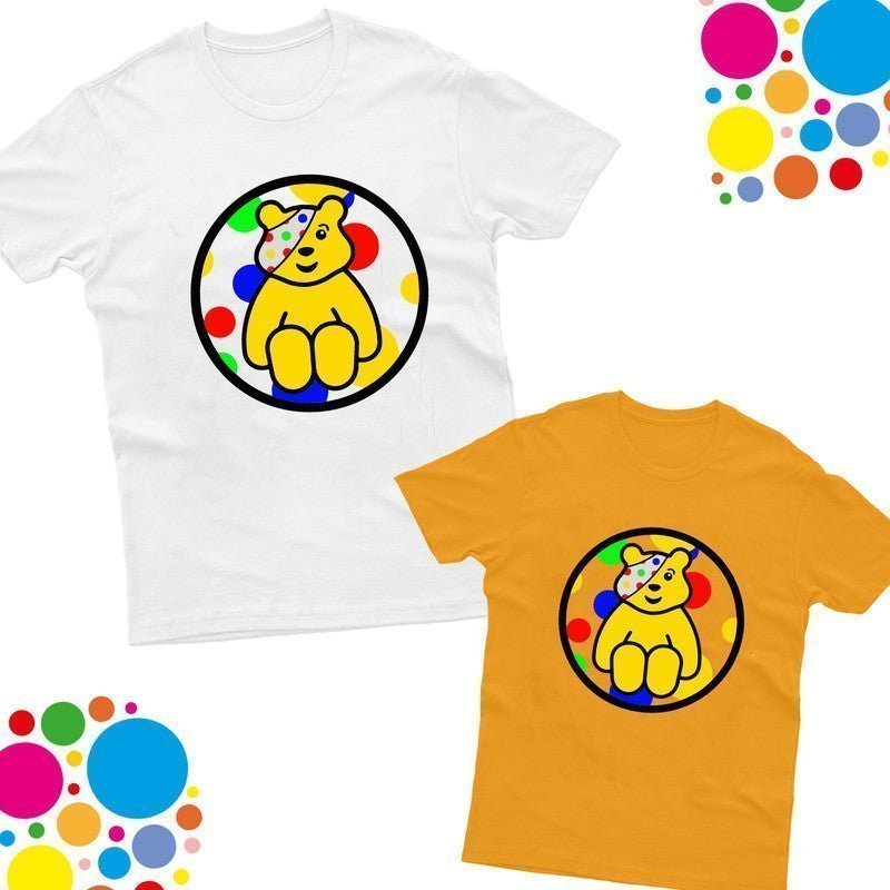 New Spotty Day Kids Tshirt Show Your Spots Pudsey Bear School Event Gift Top Tee - TheMonkeyTees