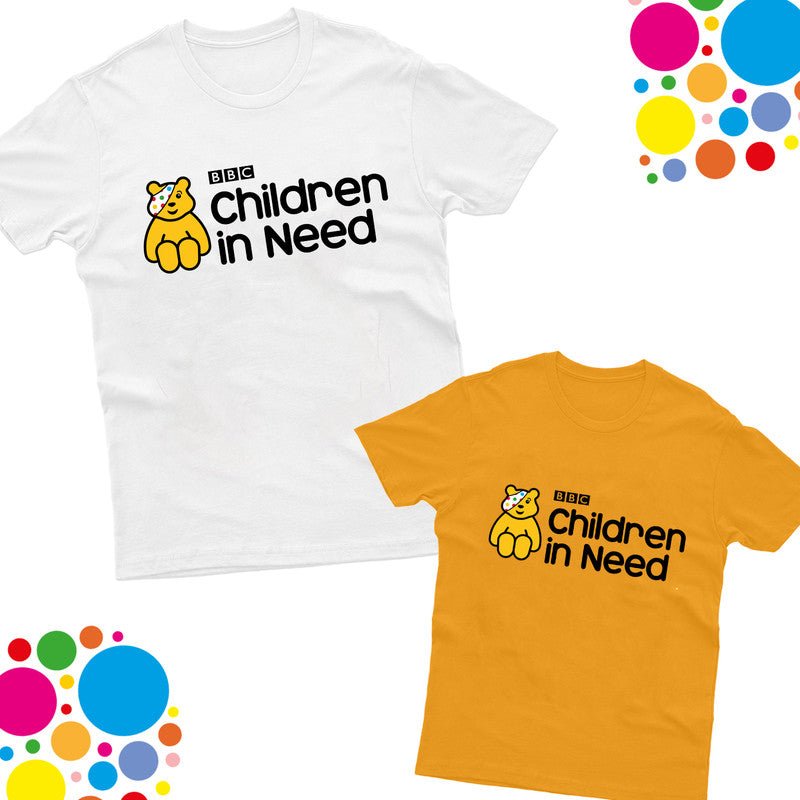 Children In Need Kids Spotty Day 2024 Tshirt Pudsey Bear Boys Girls Gift Top Tee - TheMonkeyTees