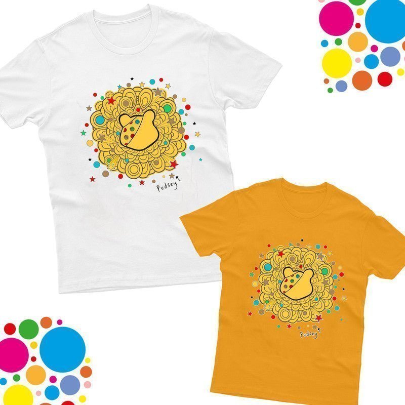 New Pudsey Bear Children In need Spotty Day 2024 Boys Girls Kids School T Shirt - TheMonkeyTees