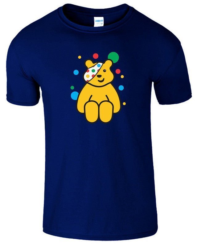 Pudsey Bear Kids T-Shirt Spotty Children In Need Funny Charity Girls Boys Tee - TheMonkeyTees