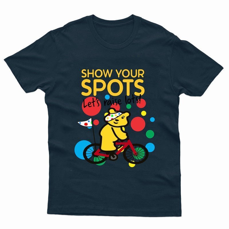 Pudsey Bear Spotty 2024 Kids T-Shirt Children In Need School Charity Gift Tee - TheMonkeyTees