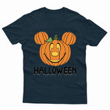 Disneyland Mickey Face Pumpkin Halloween Kids Tshirt Funny Horror Unisex Top Tee - TheMonkeyTees