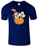 Disney Halloween Pumpkin Tshirt Funny Kids Horror Mickey Scary Unisex Gift Tee - TheMonkeyTees