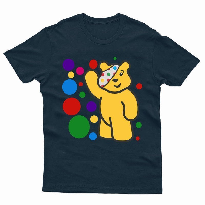 Spotty Day 2024 Kids T Shirt Pudsey Bear Children In Need Boys Girls Tee Top - TheMonkeyTees