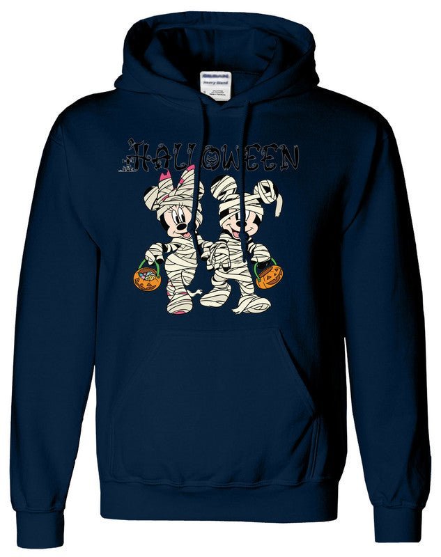 Halloween Mens Hoodie Disney Mickey Minnie Horror Pumpkin Kids Unisex Gift Hoody - TheMonkeyTees