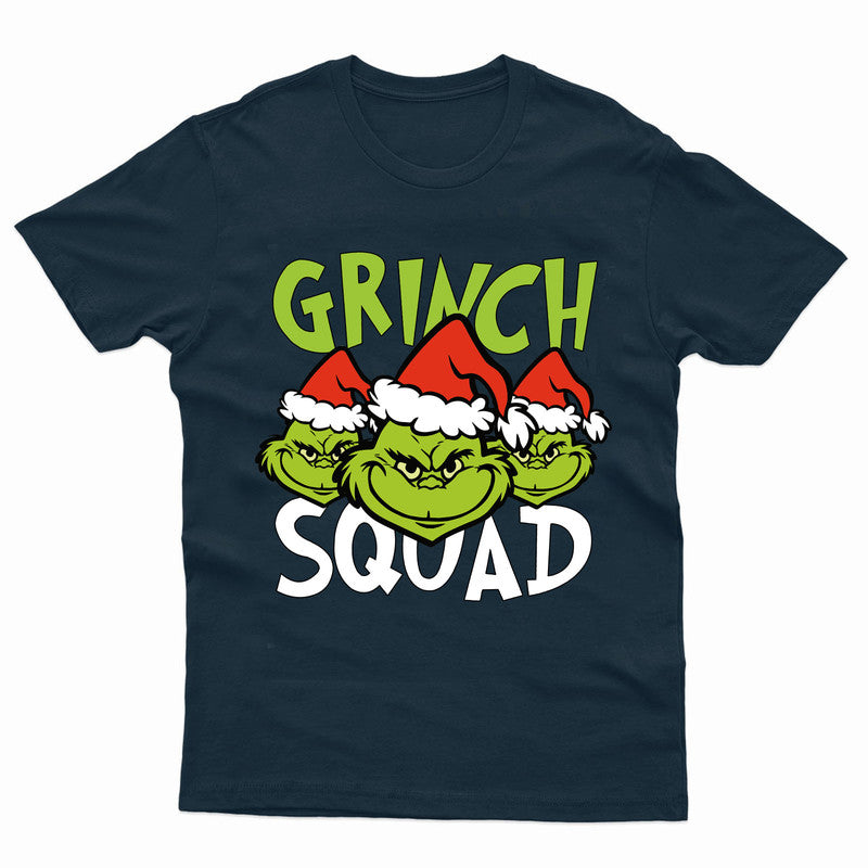 Grinch Squad Mens T Shirt Funny Christmas Xmas Festive Gift Novelty Top Tee