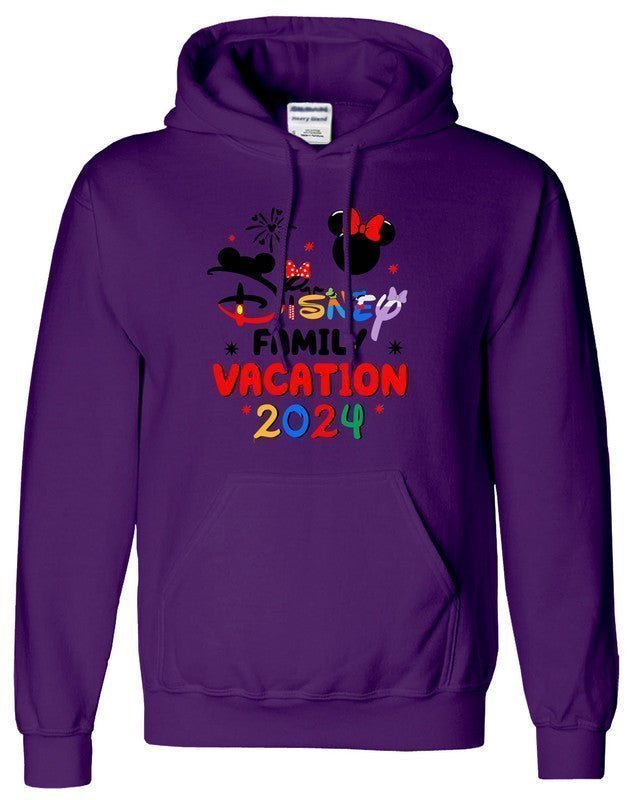 NEW Disneyland Hoodie 2024 Family Matching Mickey Minnie Unisex Kids Hoody - TheMonkeyTees