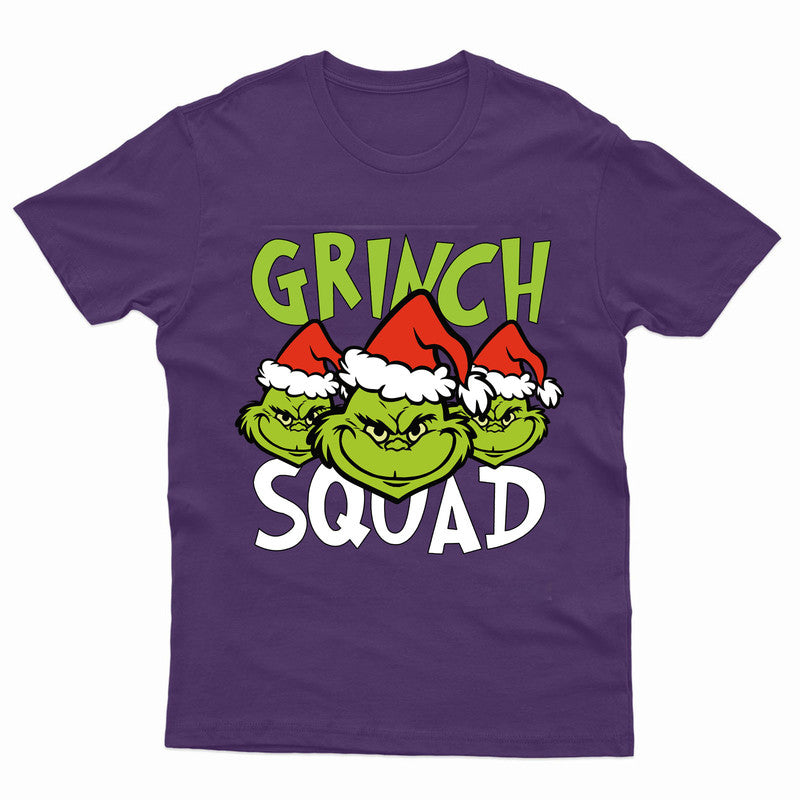 Grinch Squad Mens T Shirt Funny Christmas Xmas Festive Gift Novelty Top Tee