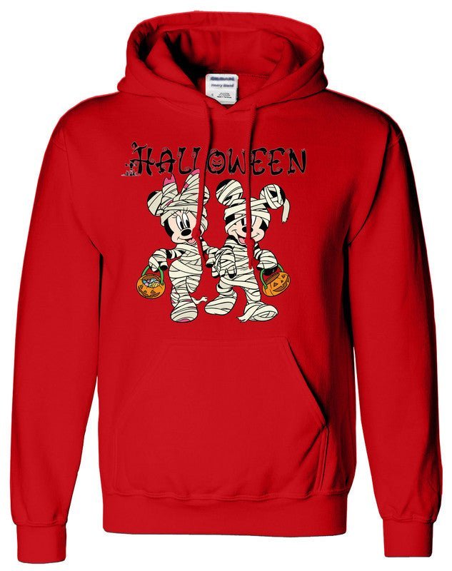 Halloween Mens Hoodie Disney Mickey Minnie Horror Pumpkin Kids Unisex Gift Hoody - TheMonkeyTees