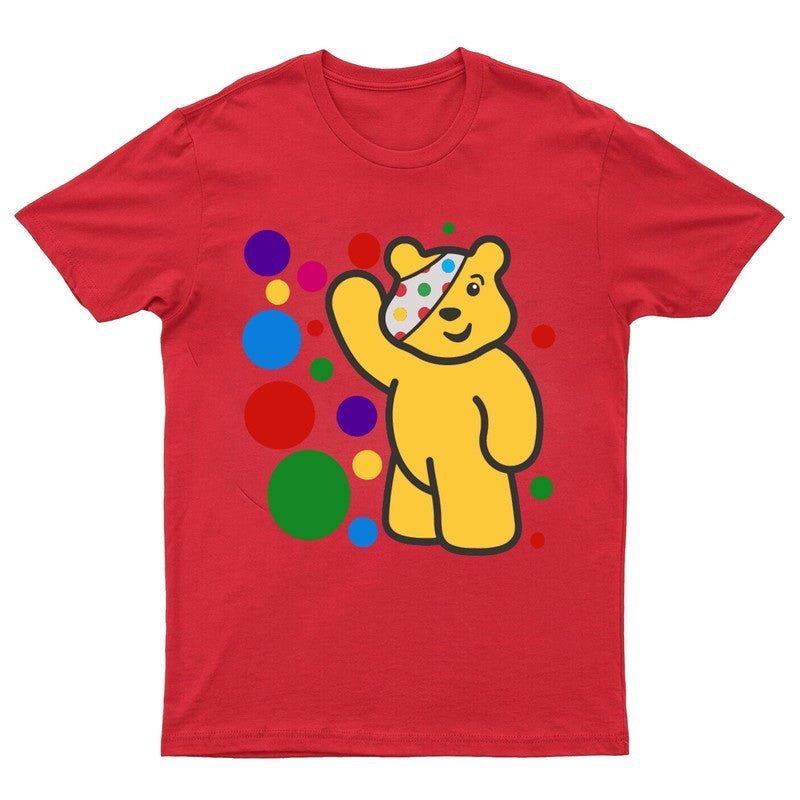 Spotty Day 2024 Kids T Shirt Pudsey Bear Children In Need Boys Girls Tee Top - TheMonkeyTees