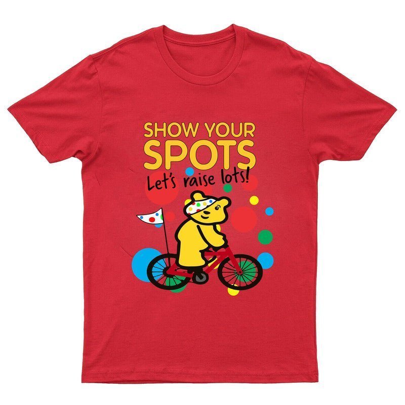 Pudsey Bear Spotty 2024 Kids T-Shirt Children In Need School Charity Gift Tee - TheMonkeyTees