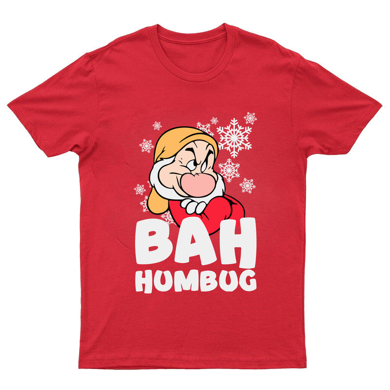 Bah Humbug Funny Christmas T-Shirt Xmas Costume Unisex Kids Boys Girls Tee Gift