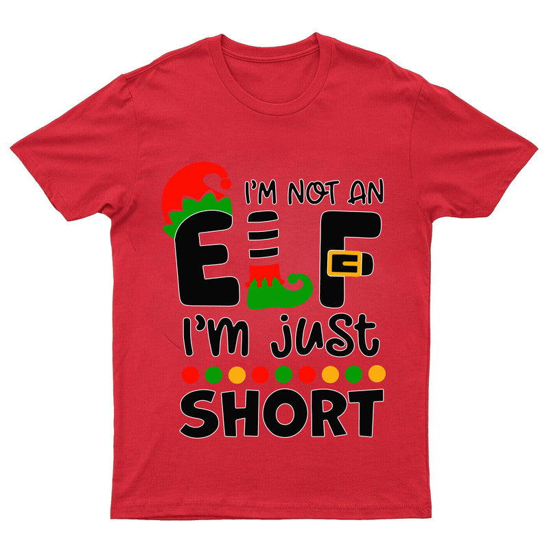 Christmas T-Shirt Funny Elf Xmas Party Unisex Tee Top