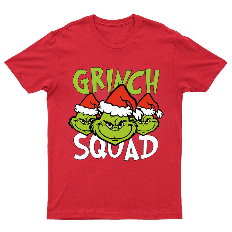 Grinch Squad Mens T Shirt Funny Christmas Xmas Festive Gift Novelty Top Tee