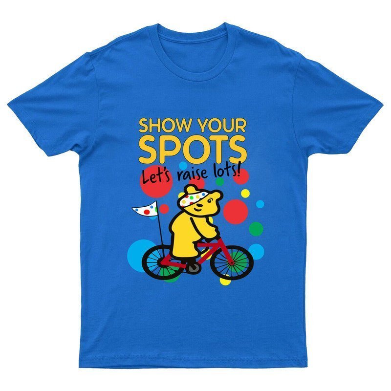 Pudsey Bear Spotty 2024 Kids T-Shirt Children In Need School Charity Gift Tee - TheMonkeyTees