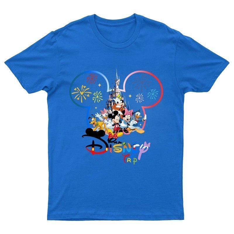 NEW Disneyland T-Shirt Personalised Family Trip 2024 Mickey Minnie Kids Tee - TheMonkeyTees