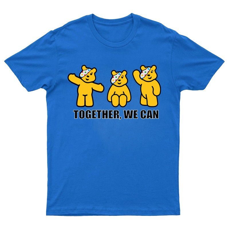 Together We Can Pudsey Bear T-Shirt Spotty Day 2024 Children In Need School Tee - TheMonkeyTees