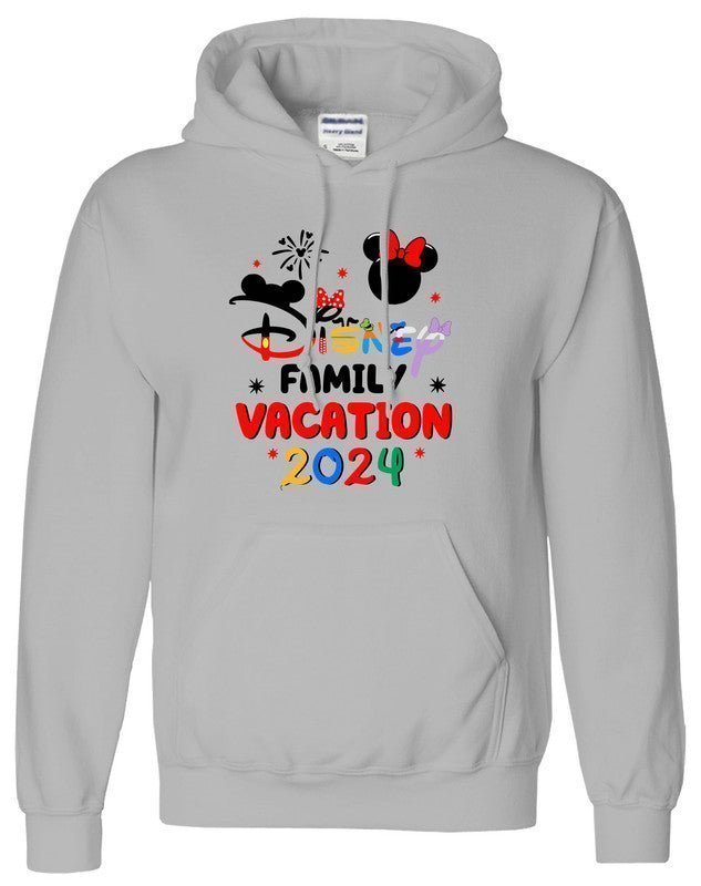 NEW Disneyland Hoodie 2024 Family Matching Mickey Minnie Unisex Kids Hoody - TheMonkeyTees