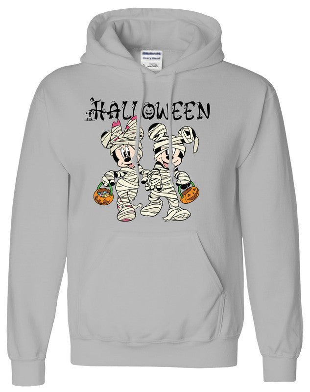 Halloween Mens Hoodie Disney Mickey Minnie Horror Pumpkin Kids Unisex Gift Hoody - TheMonkeyTees