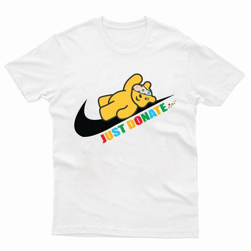 Spotty Day Kids T-Shirt Pudsey Bear Children In Need Boys Girls Just Donate Gift - TheMonkeyTees