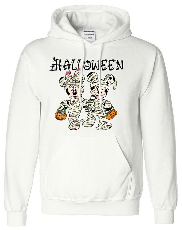 Halloween Mens Hoodie Disney Mickey Minnie Horror Pumpkin Kids Unisex Gift Hoody - TheMonkeyTees