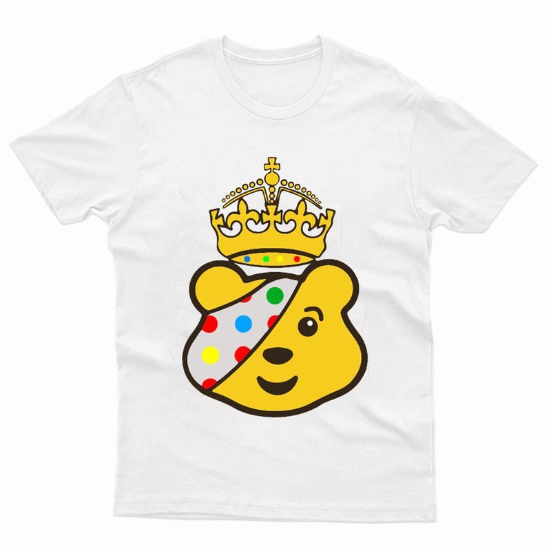 Children In Need Spotty Day 2024 King Pudsey Bear Boys Girls Kids School T Shirt - TheMonkeyTees