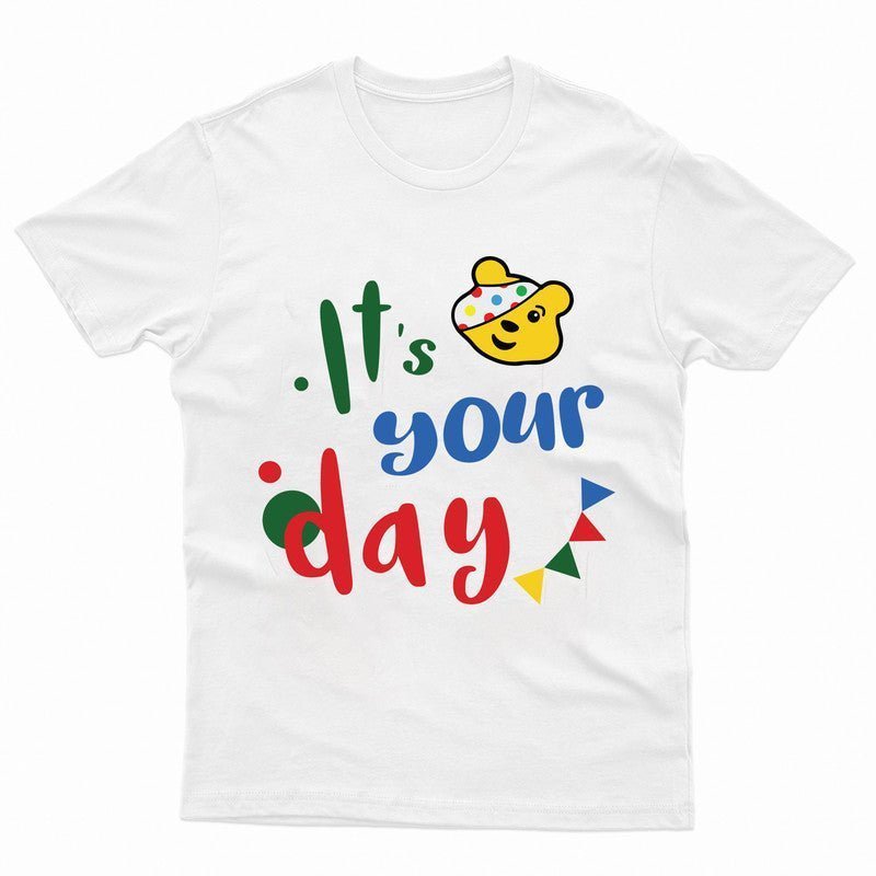 Pudsey Bear T-Shirt Its Your Day Spotty Day Kids 2024 Tee Children Gift Tshirt - TheMonkeyTees